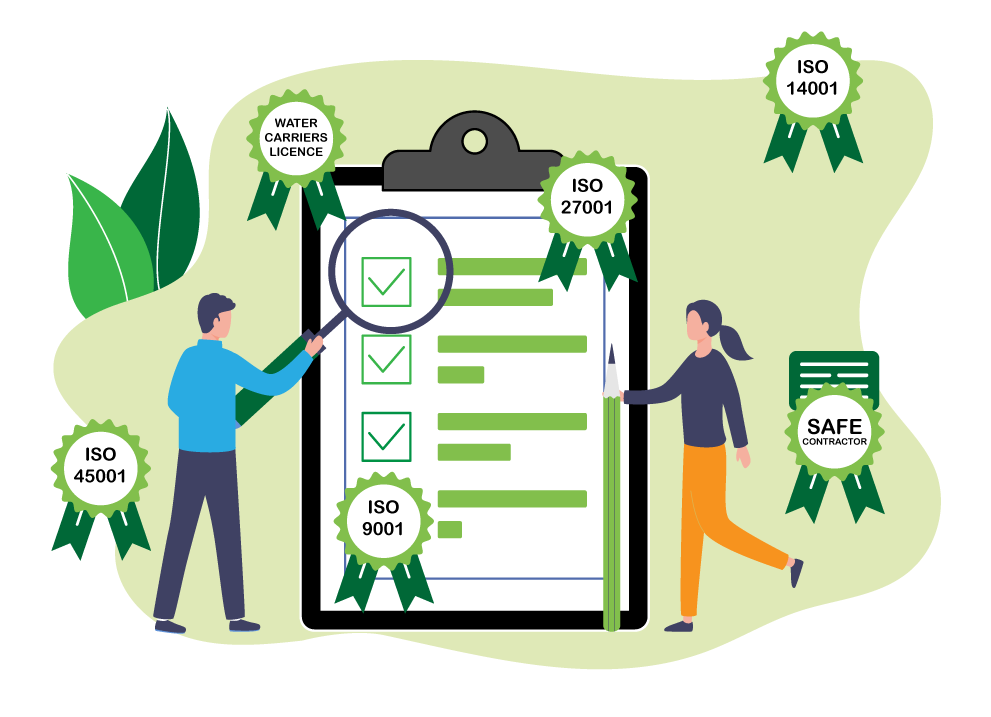 STE Waste Accreditations Graphic