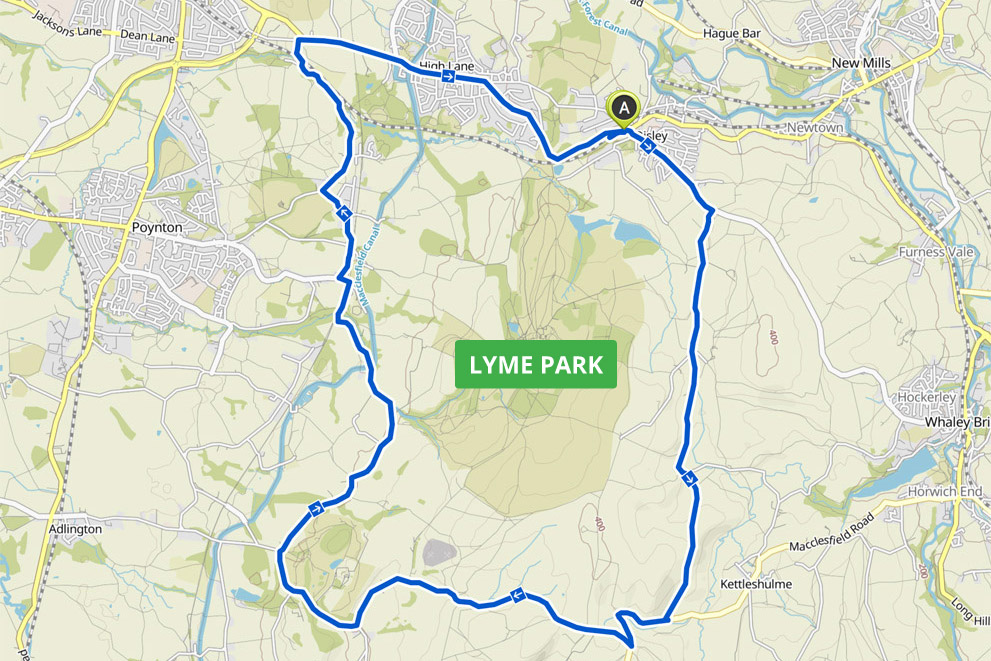 lyme park cycle route ste waste 1